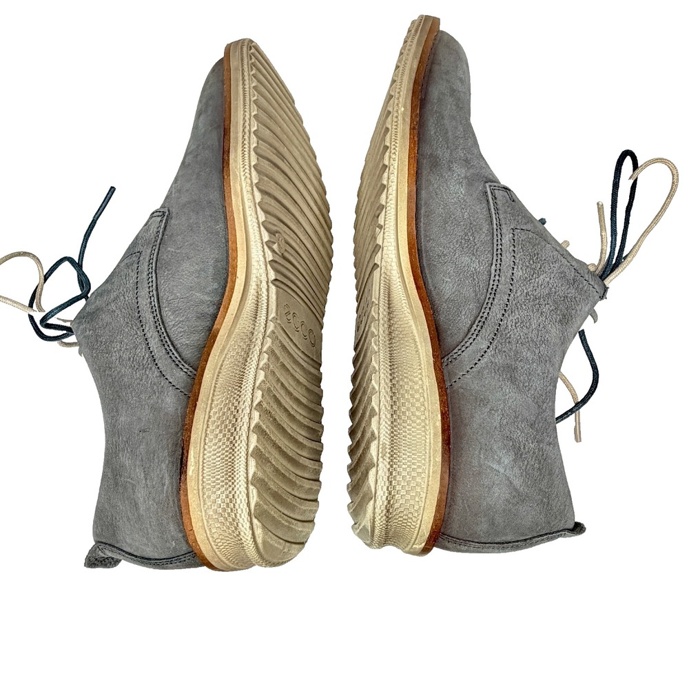 ECCO gray suede lace-up derby shoes men's‎ EU 40 (US ~7–7.5) - Picture 4 of 11
